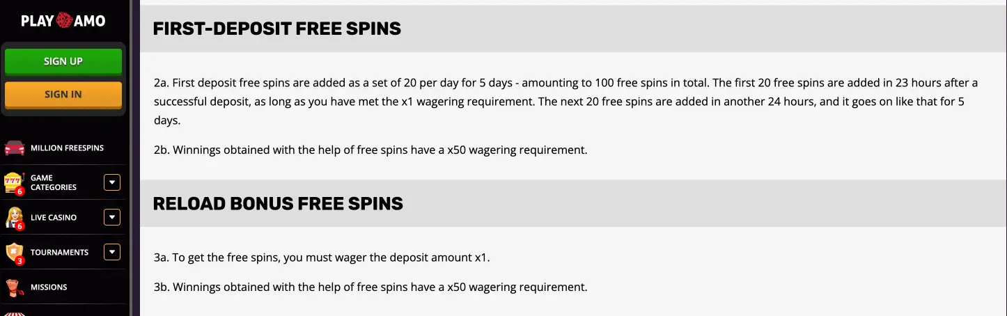 hvordan bruke Playamo casino bonus