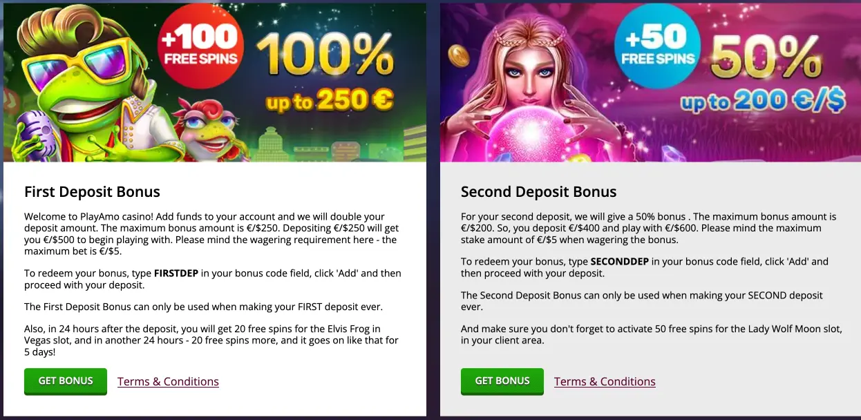 playamo casino bonusi